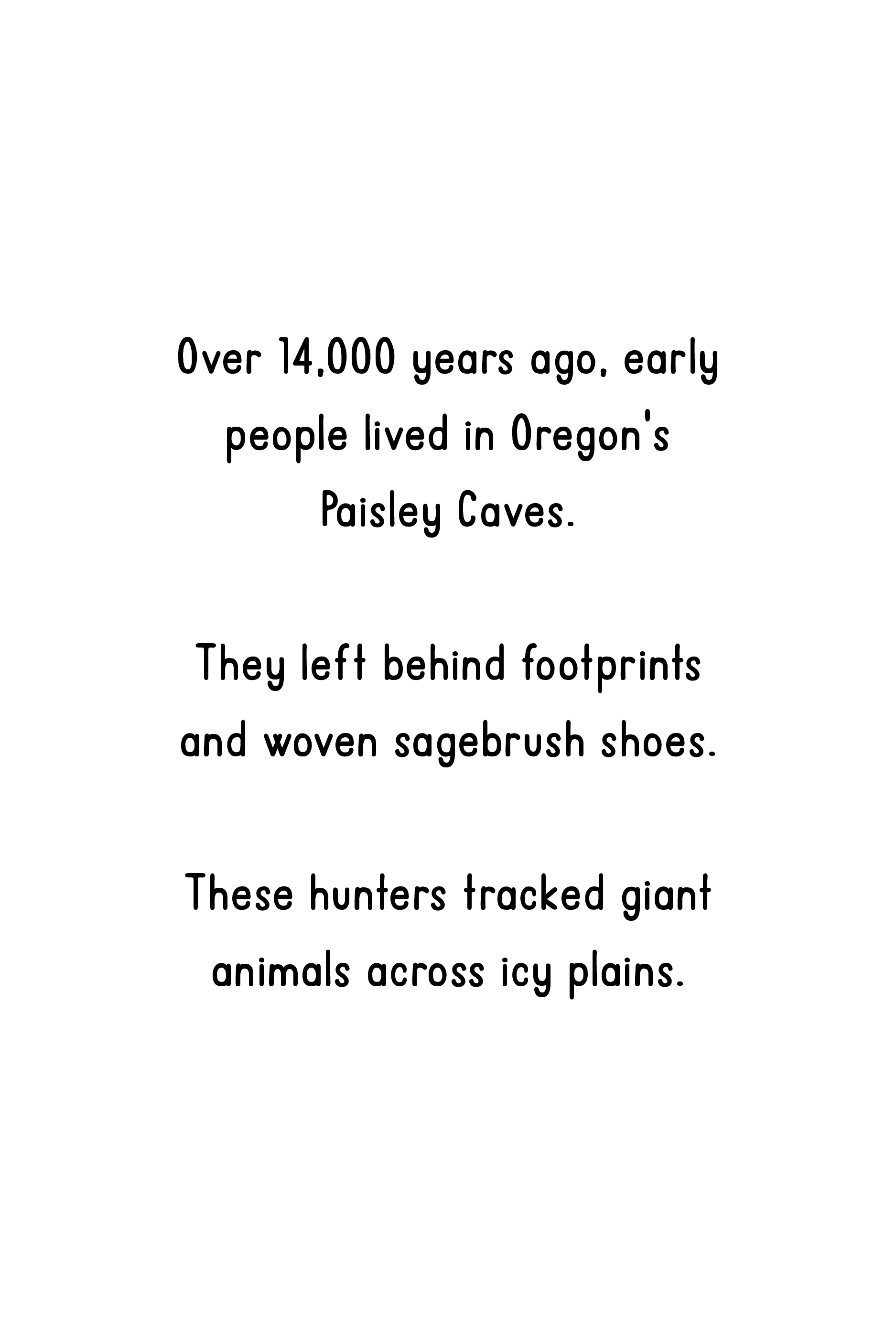 Original text page for the opening episode from The Story of Oregon