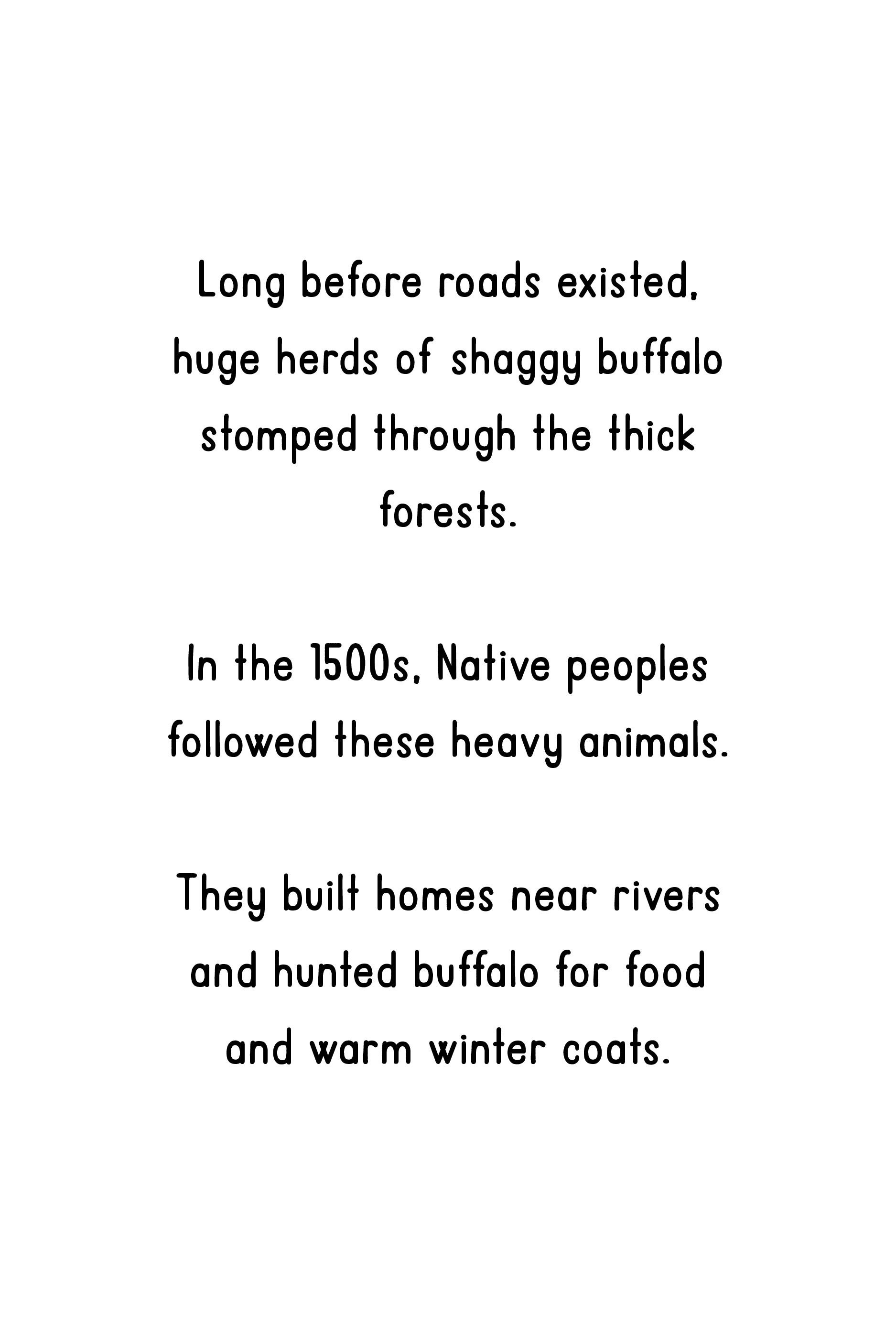 Original text page for the opening episode from The Story of Kentucky