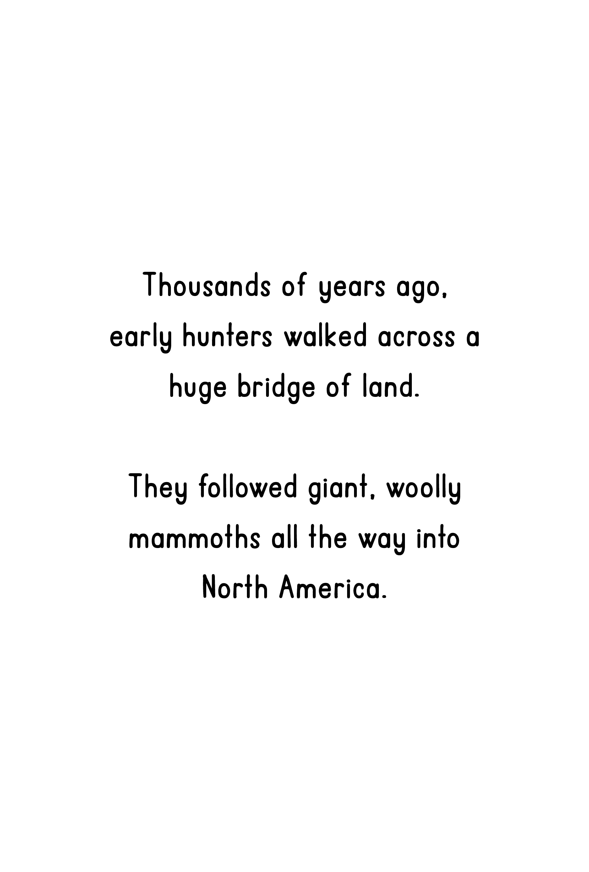 Original text page for the opening episode from The Story of Alaska