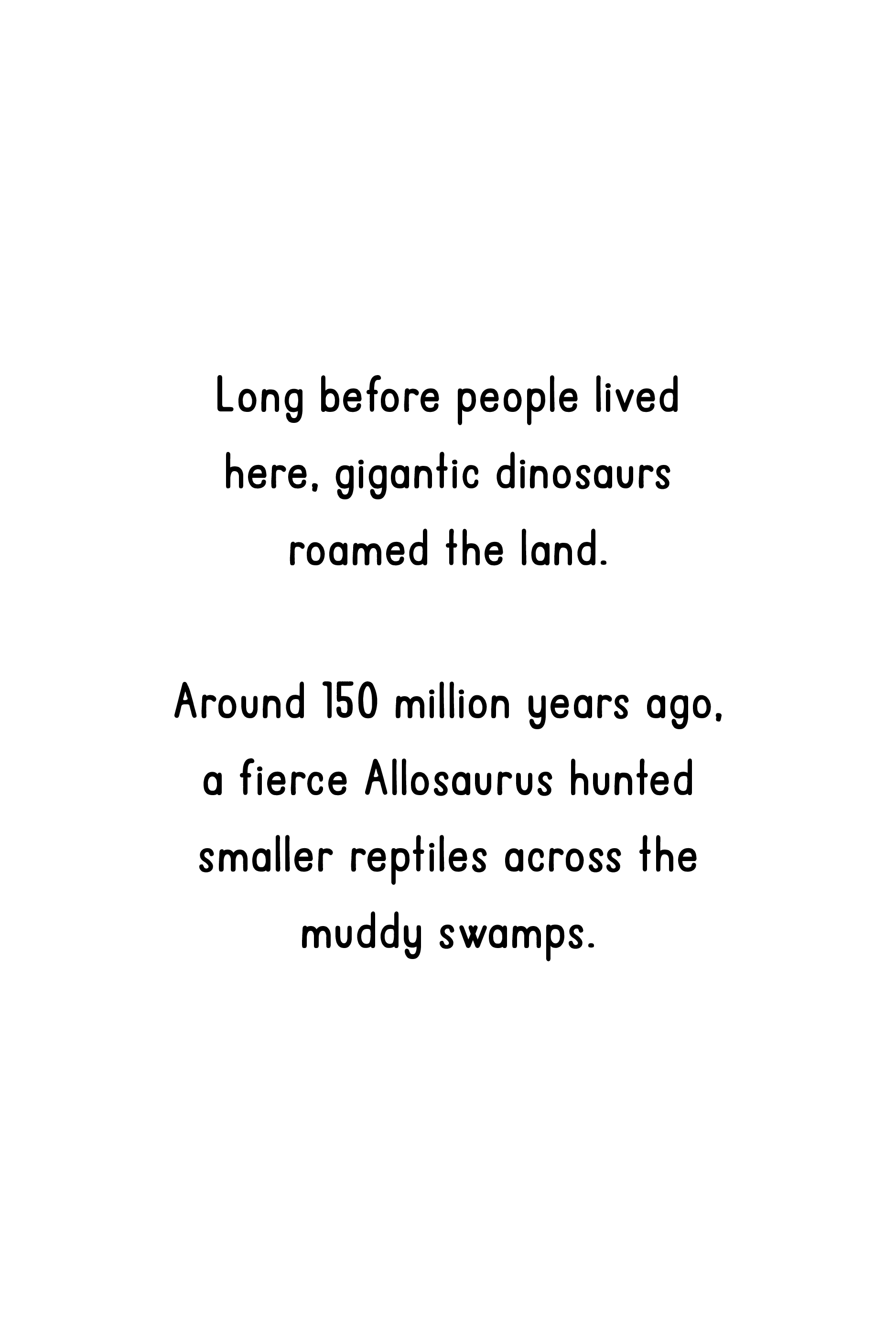 Original text page for the opening episode from The Story of Wyoming