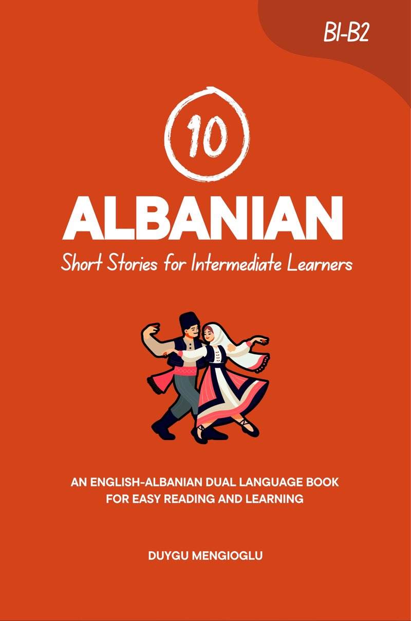 Cover of 10 Albanian Short Stories for Intermediate Learners